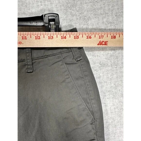Hollister Pants Mens 30x32 (30x31 actual) Gray Skinny Chino Flat Front Epic Flex - Picture 4 of 7